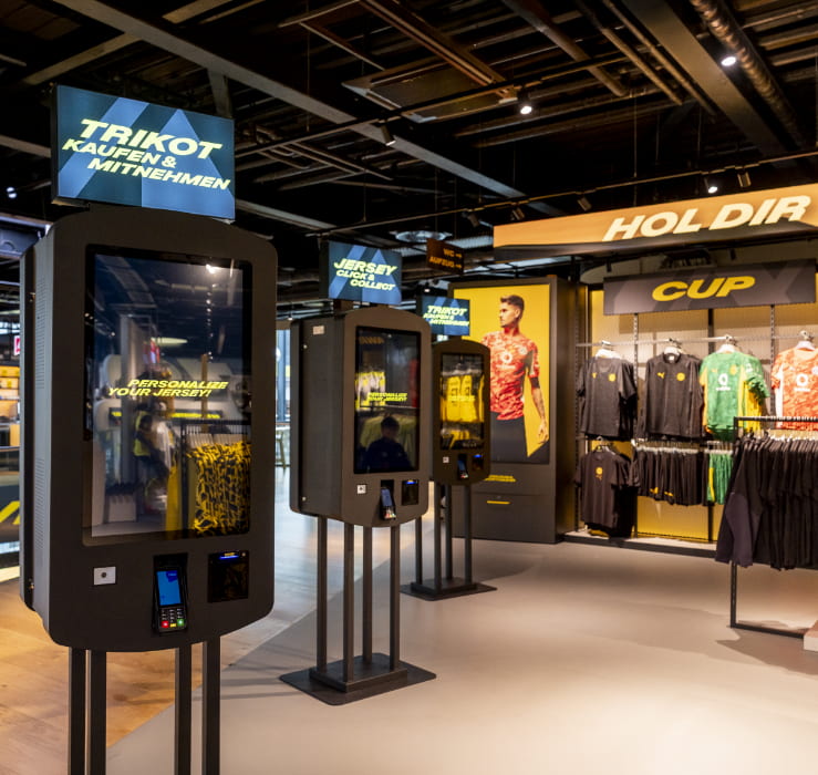 Kiosk TCPOS allo stadio del Borussia Dortmund
