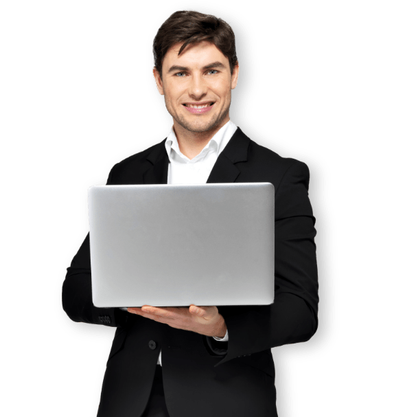 Software contabilità commercialisti funzionalità: donna usa il laptop per lavorare